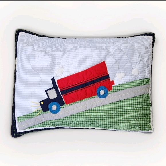 Pottery Barn Kids Brody Quilt & Standard Sham (Transportation) Size Full/Queen - Picture 3 of 15